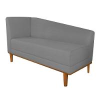 Recamier Monet Composê Corano Preto Com Linho Base de Madeira Linho A26 Grafite - 5