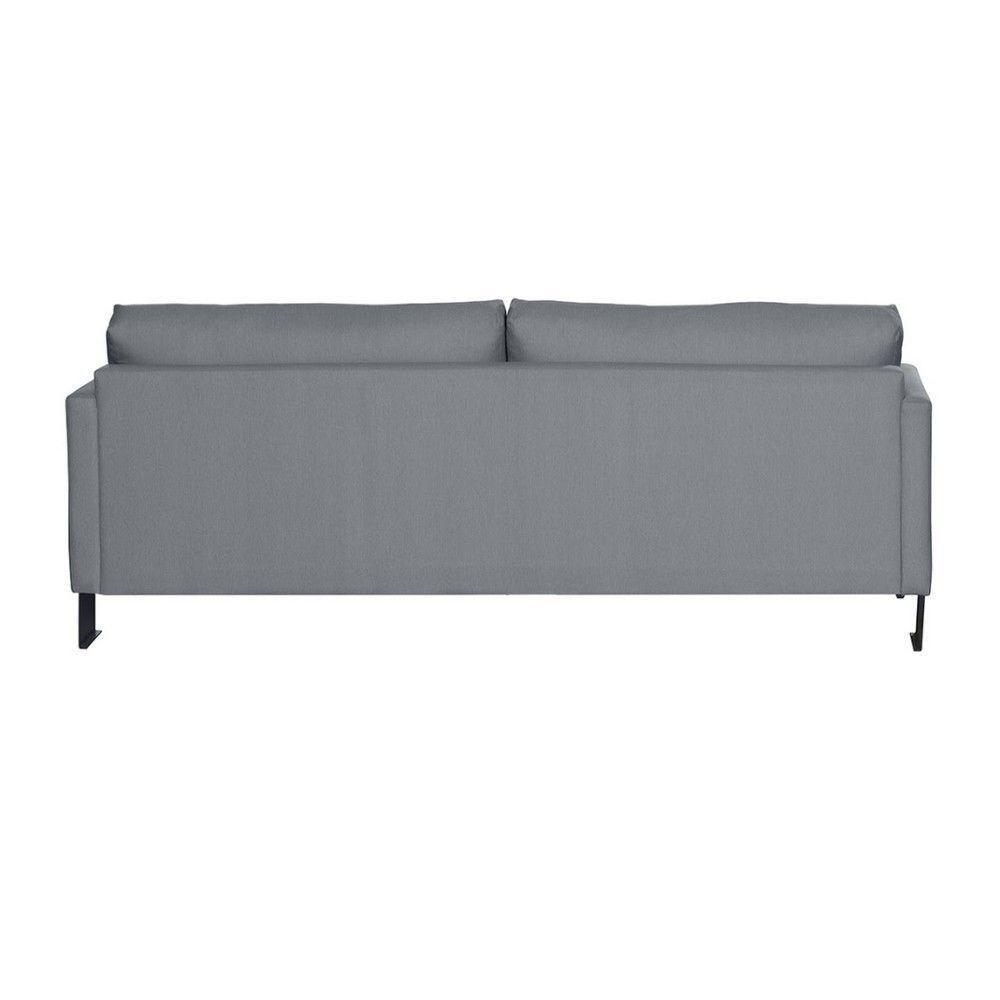 Sofá Living 3 Lugares Linho Corriente 2M Espuma Cinza - 3