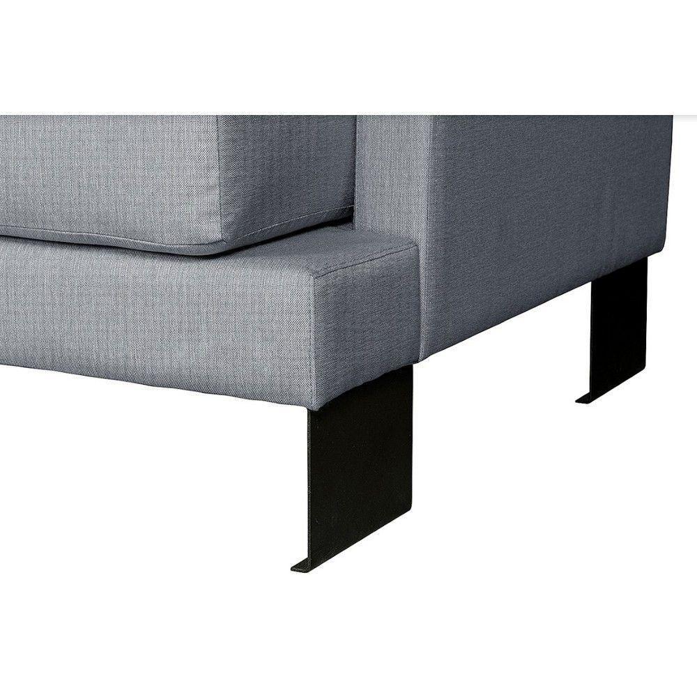 Sofá Living 3 Lugares Linho Corriente 2M Espuma Cinza - 7