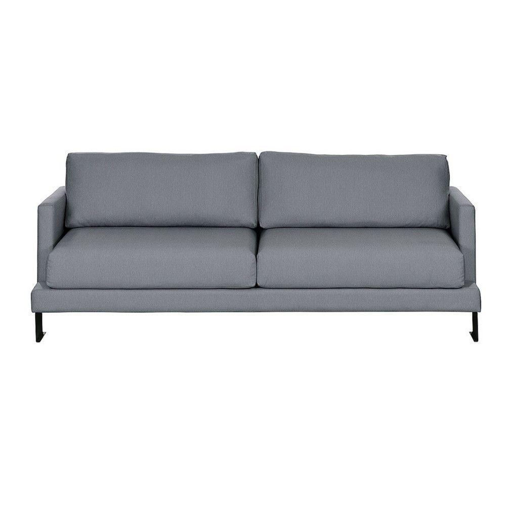 Sofá Living 3 Lugares Linho Corriente 2M Espuma Cinza - 10