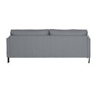 Sofá Living 3 Lugares Linho Corriente 2M Espuma Cinza - 3