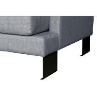 Sofá Living 3 Lugares Linho Corriente 2M Espuma Cinza - 7