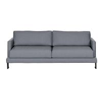 Sofá Living 3 Lugares Linho Corriente 2M Espuma Cinza - 10