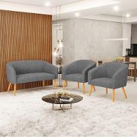 Kit 01 Namoradeira 02 Lugares E 02 Poltronas A26 Grafite - 8