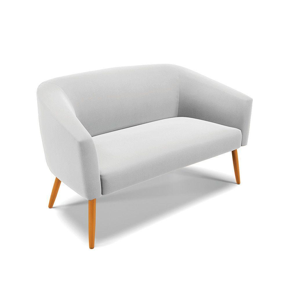 Kit 01 Namoradeira 02 Lugares E 01 Poltrona Suede Cinza - 7