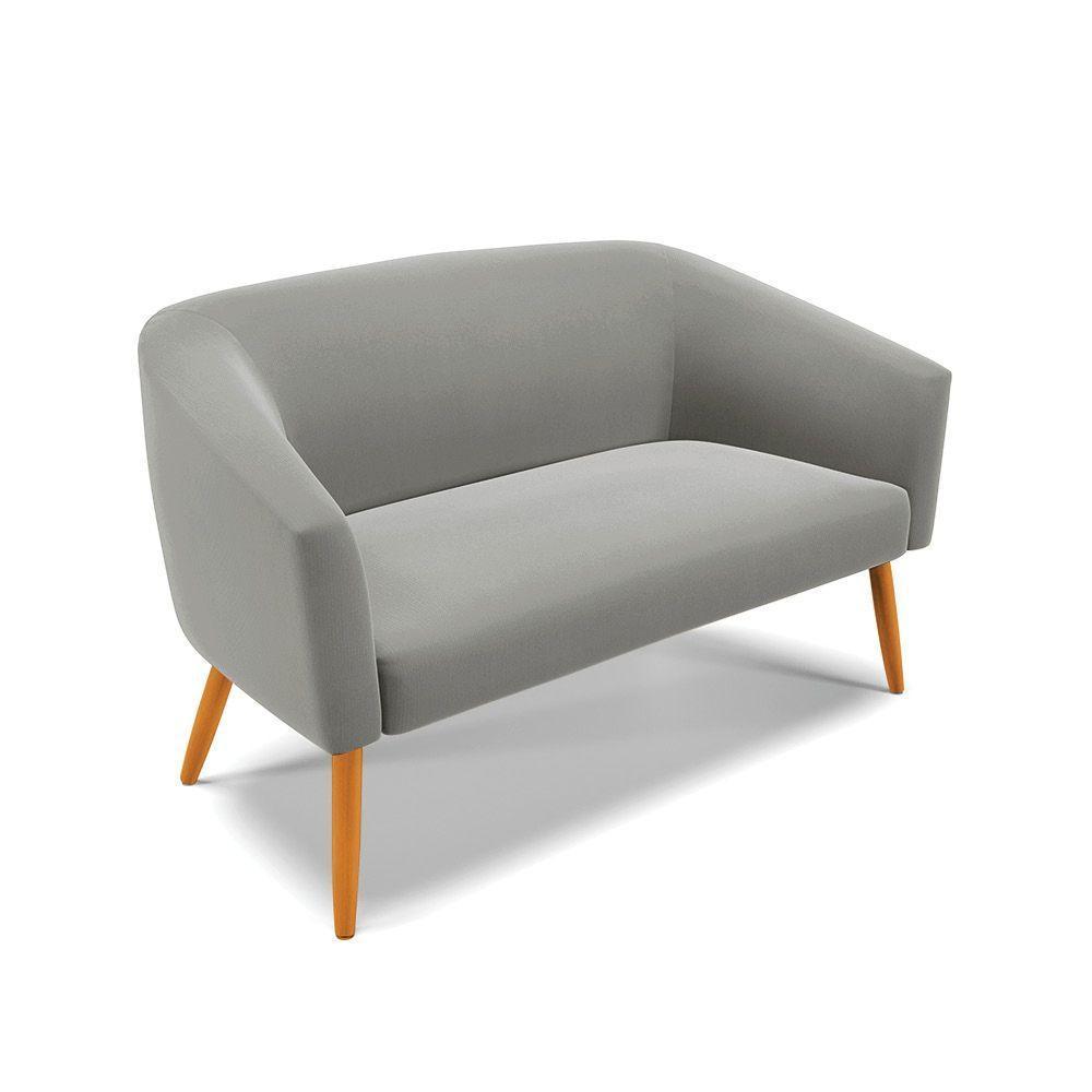 Kit 01 Namoradeira 02 Lugares E 02 Poltronas Suede Grafite - 7