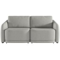 Sofá Cama Para Sala De Estar 3 Lugares 236cm Montserrat K01 Linho Cinza - Lyam Decor