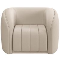 Kit Sofá 4 Lugares Para Sala 292cm Com 02 Poltronas Lazio M03 Veludo Bege - Lyam Decor - 7