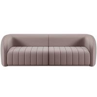 Kit Sofá 4 Lugares Para Sala 292cm Com 02 Poltronas Lazio M03 Veludo Rosê - Lyam Decor - 8