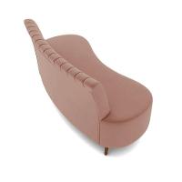 Sofá 2 Lugares Living 160cm Pé Palito Maraú Veludo K01 - D'rossi Cor Rose - 7