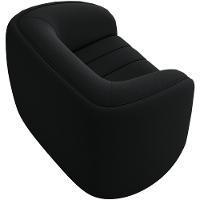 Kit Sofá 4 Lugares Para Sala 252cm Com 01 Poltrona Lazio M03 Veludo Preto - Lyam Decor - 6