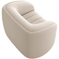 Kit Sofá 5 Lugares Para Sala 332cm Com 02 Poltronas Lazio M03 Veludo Bege - Lyam Decor - 6