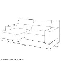 Sofá Retrátil Reclinável Para Sala 4 Lugares 290cm Bari L06 Couro Off White - Lyam Decor