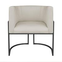 Kit Divã Luna 160cm Lado Esquerdo E 02 Poltronas Base De Ferro Preto Bouclé Bege - 3