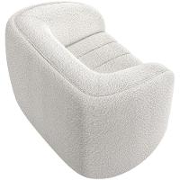 Kit Sofá 5 Lugares Para Sala 332cm Com 01 Poltrona Lazio M03 Bouclê Branco - Lyam Decor - 6