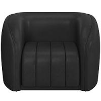 Kit Sofá 5 Lugares Para Sala 332cm Com 02 Poltrona Lazio M03 Corano Preto - Lyam Decor - 5