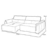 Sofá Retrátil Reclinável Para Sala 3 Lugares 220cm Livorno L06 Couro Camel - Lyam Decor