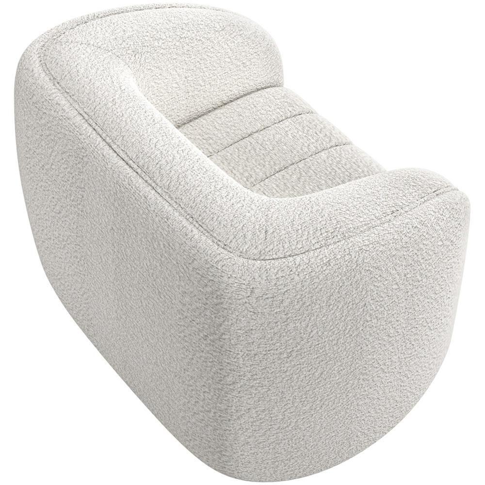 Kit Sofá 4 Lugares Para Sala 252cm Com 01 Poltrona Lazio M03 Bouclê Branco - 6