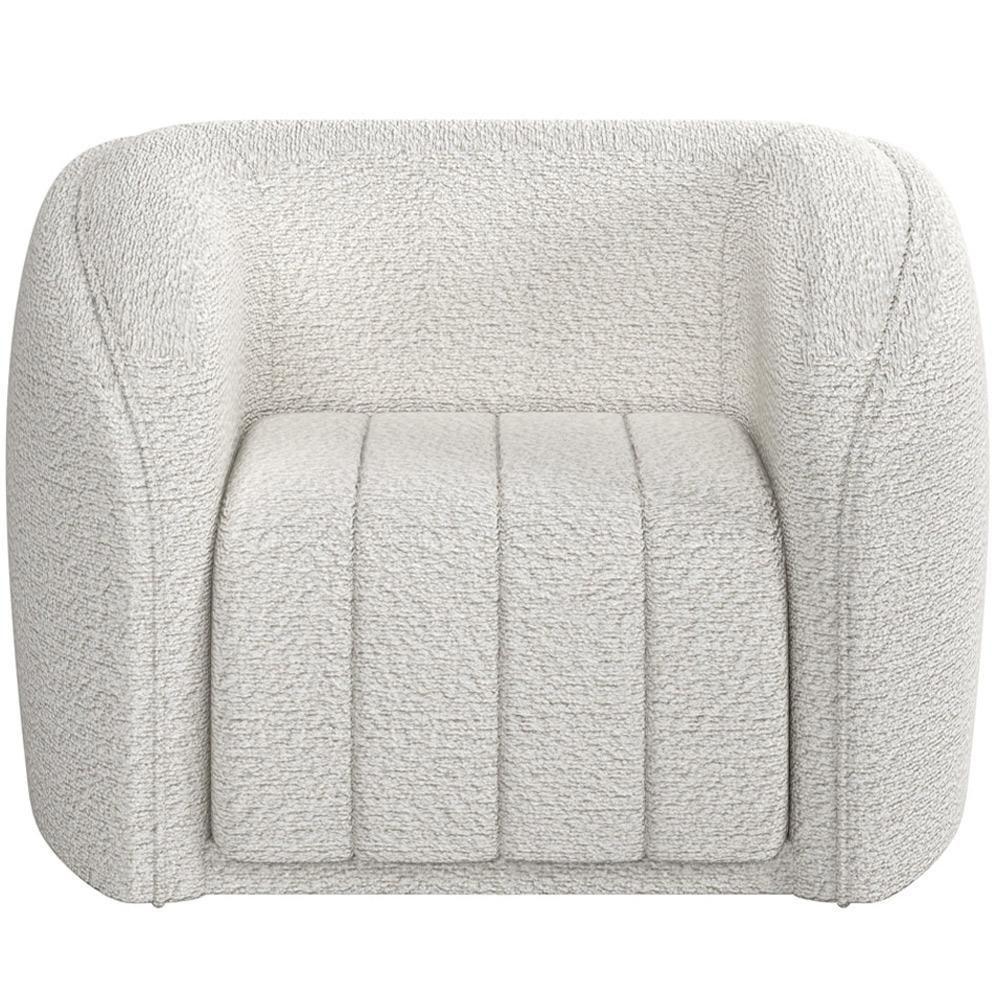 Kit Sofá 4 Lugares Para Sala 252cm Com 01 Poltrona Lazio M03 Bouclê Branco - 7