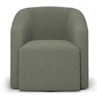 Poltrona Sala De Estar Base Giratória Kit 2 Poltronas Stella Max Bouclê Menta D03 - 3