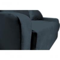Sofá Cama Para Sala De Estar Amora New Veludo Matrix - Pret Preto - 2