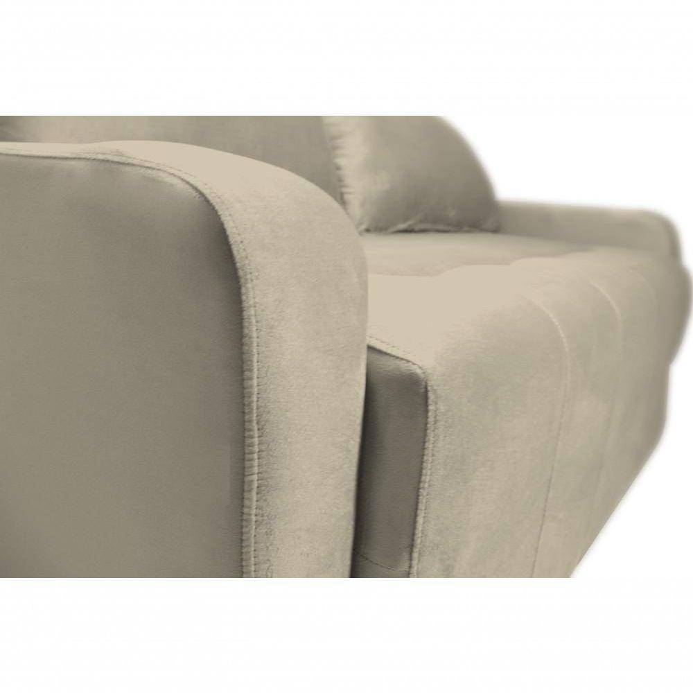 Sofá Cama Para Sala De Estar Amora New Veludo Matrix - Capp Cappuccino - 2