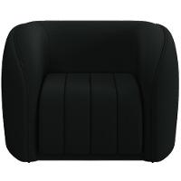 Kit Sofá 4 Lugares Para Sala 292cm Com 02 Poltronas Lazio M03 Veludo Preto - Lyam Decor - 7