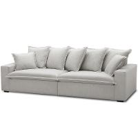 Sofá 3 Lugares Para Sala De Estar Living 220cm Arbane L06 Linho Mescla - Lyam Decor - 1