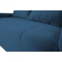 Sofá Cama Para Sala De Estar Amora New Veludo Matrix - Azul Azul - 3