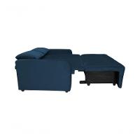 Sofá Cama Para Sala De Estar Amora New Veludo Matrix - Azul Azul