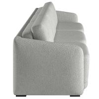 Sofá Cama Para Sala De Estar 3 Lugares 276cm Montserrat K01 Linho Cinza - Lyam Decor - 5