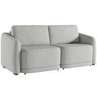 Sofá Cama Para Sala De Estar 2 Lugares 176cm Montserrat K01 Linho Cinza - Lyam Decor - 1