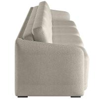 Sofá Cama Para Sala De Estar 4 Lugares 356cm Montserrat K01 Bouclê Bege - Lyam Decor - 5