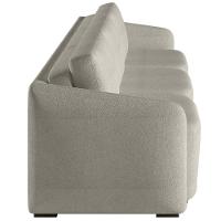 Sofá Cama Para Sala De Estar 3 Lugares 276cm Montserrat K01 Bouclê Bege - Lyam Decor - 2