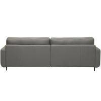 Sofá 3 Lugares Para Sala Living Industrial 270cm ávila L06 Couro Cinza Claro - Lyam Decor - 9