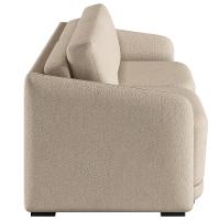 Sofá Cama Para Sala De Estar 2 Lugares 196cm Montserrat K01 Linho Bege - Lyam Decor - 5