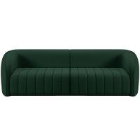 Kit Sofá 4 Lugares Para Sala 292cm Com 02 Poltronas Lazio M03 Veludo Verde - Lyam Decor - 8