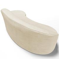 Sofá 3 Lugares Curvo Sala De Estar Living Firenze Direito D02 Linho Bege 180 Cm D-463 - Lyam - 5