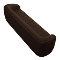 Kit Sofá 5 Lugares Para Sala 332cm Com 01 Poltrona Lazio M03 Corano Marrom - Lyam Decor - 8