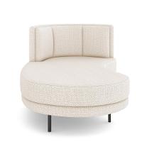 Sofá Chaise Longue Sala De Estar Living Lucca Esquerdo D02 Linho Cru D-461 - Lyam Decor - 7