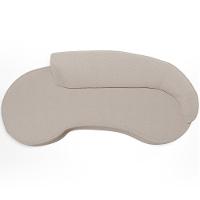 Sofá 3 Lugares Curvo Sala De Estar Living Firenze Direito D02 Bouclê Creme 180 Cm B-54 - Lyam - 3