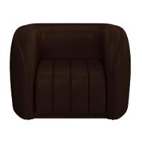 Kit Sofá 4 Lugares Para Sala 252cm Com 01 Poltrona Lazio M03 Corano Marrom - Lyam Decor - 8