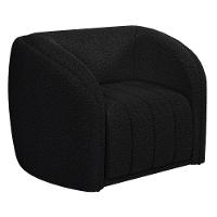 Kit Sofá 5 Lugares Para Sala 332cm Com 02 Poltronas Lazio M03 Bouclê Preto - Lyam Decor - 3