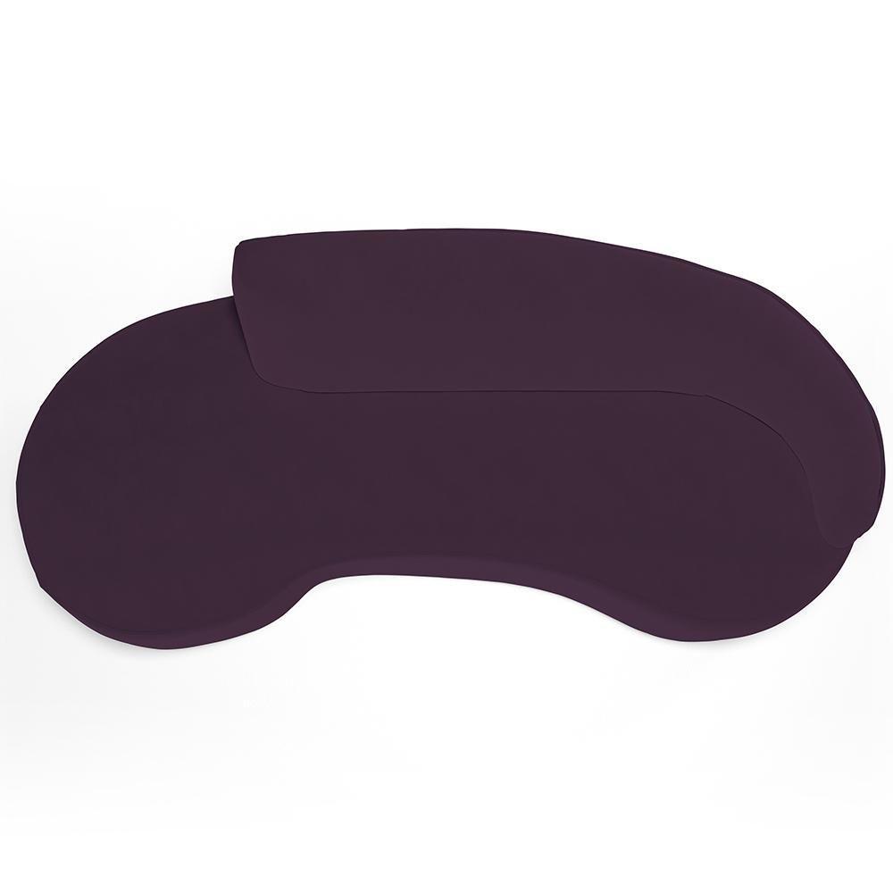 Sofá 5 Lugares Curvo Sala De Estar Living Firenze Direito D02 Veludo Roxo 300 Cm C-292 - Lyam - 3