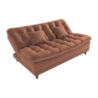 Sofá Cama 3 Lugares 1,85 Mts Duda Matrix Ferrugem - 3