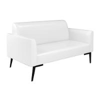 Sofá Namoradeira Com Poltrona Pés Villach Marisa Corano Branco D03 - D'rossi - 6