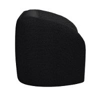 Kit Sofá 5 Lugares Para Sala 332cm Com 01 Poltrona Lazio M03 Bouclê Preto - Lyam Decor - 6