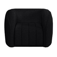 Kit Sofá 5 Lugares Para Sala 332cm Com 01 Poltrona Lazio M03 Bouclê Preto - Lyam Decor - 7