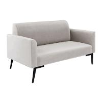 Sofá Namoradeira Com 2 Poltronas Pés Villach Marisa Veludo Cinza D03 - D'rossi - 6