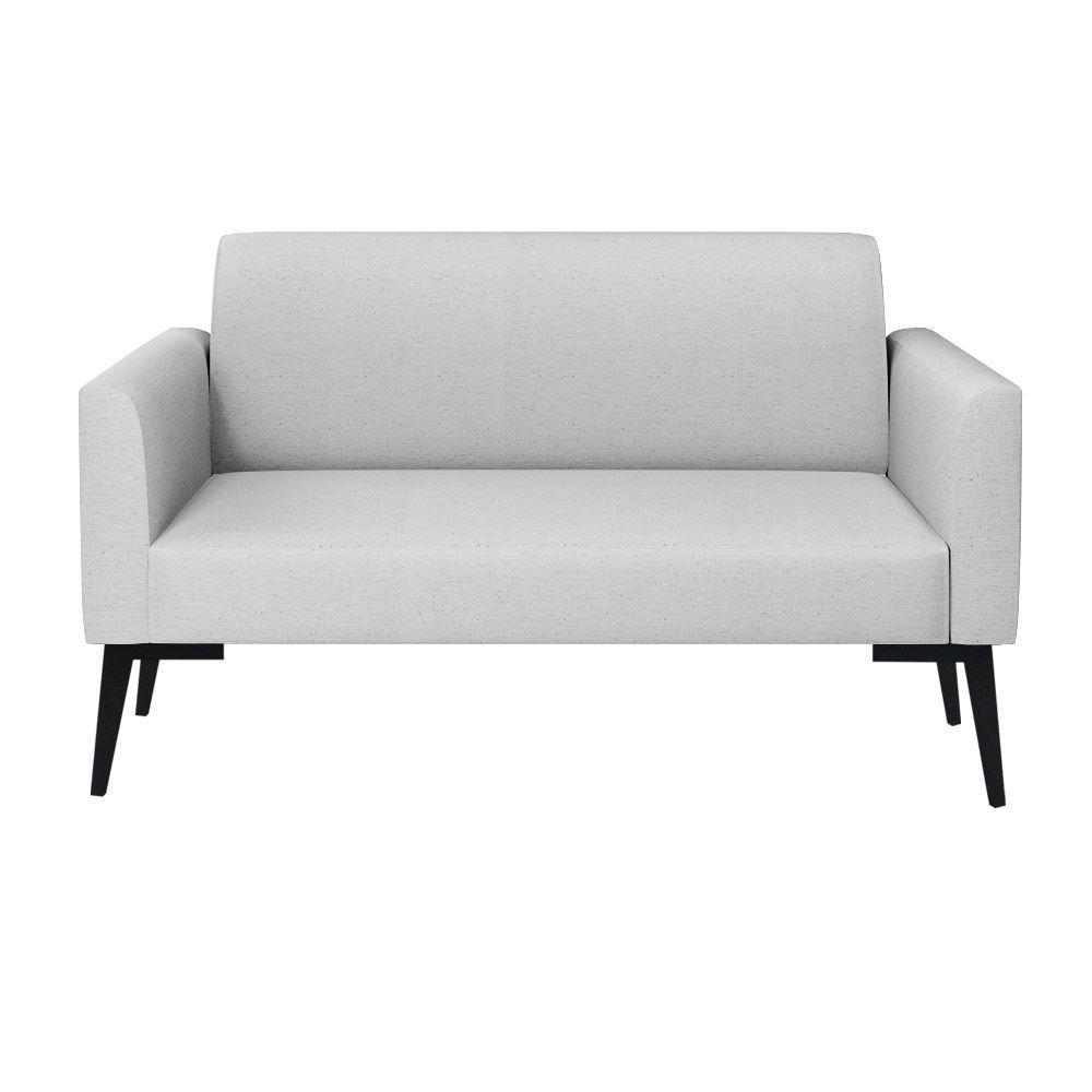 Sofá Namoradeira Pés Villach Marisa Linho Cinza A05 D03 - D'rossi - 5